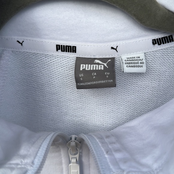 Pume White Half-zip Sweatshirt - Picture 4 of 11